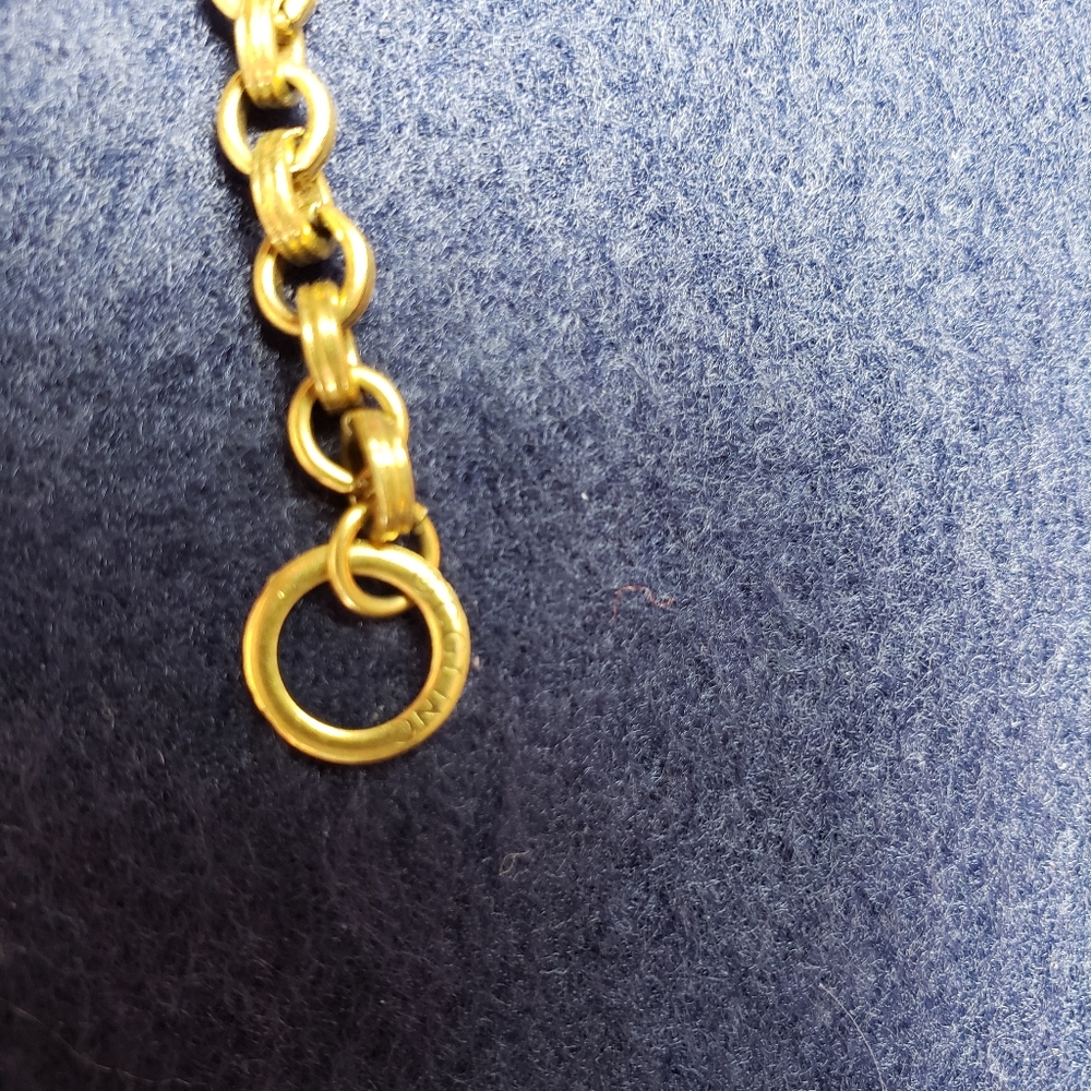 Vintage Signed Cgi.Inc Ten Commandments Charm Brac - image 2